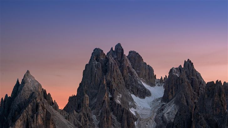 sunset and moonrise in the italian dolomites Mac Wallpaper