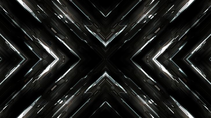 metal symmetry fractal Mac Wallpaper