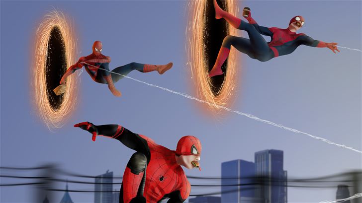spiderman no way home marvel poster Mac Wallpaper