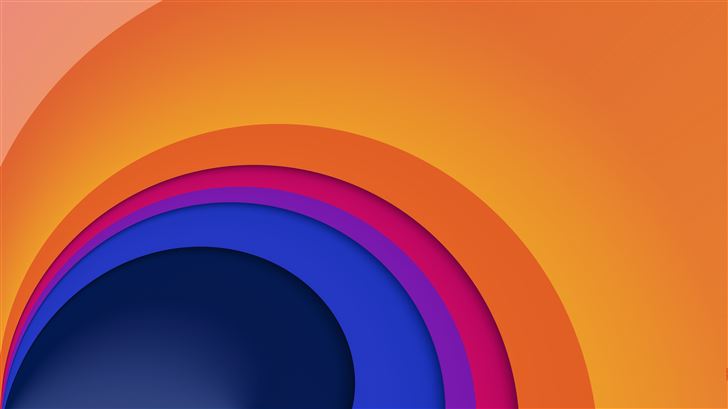 gradient circle 8k Mac Wallpaper