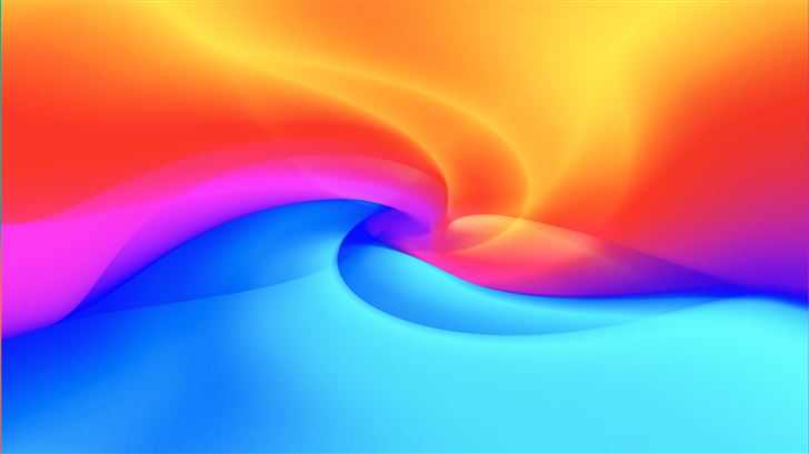 swirl of colors abstract 8k Mac Wallpaper
