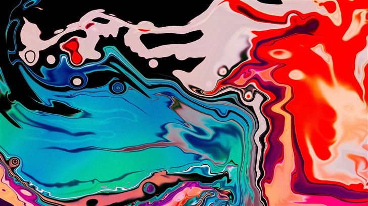paint splash abstract 8k Mac Wallpaper