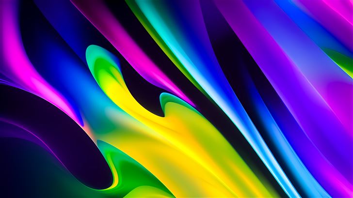 bright contrast colors abstract 8k Mac Wallpaper