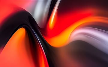 lava red shapes formation 8k MacBook Air wallpaper