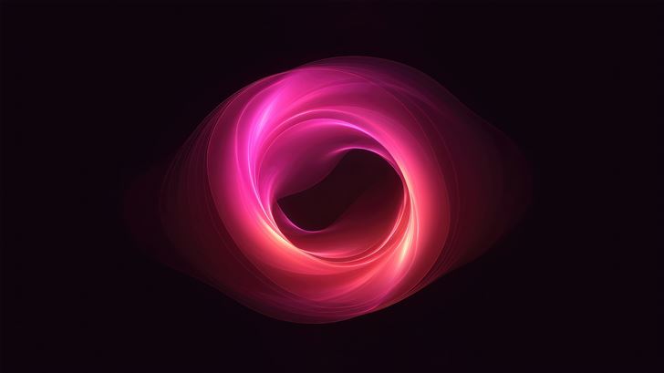 glowing circle pink glow Mac Wallpaper