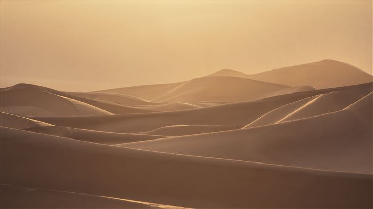 sun over the sand dunes Mac Wallpaper