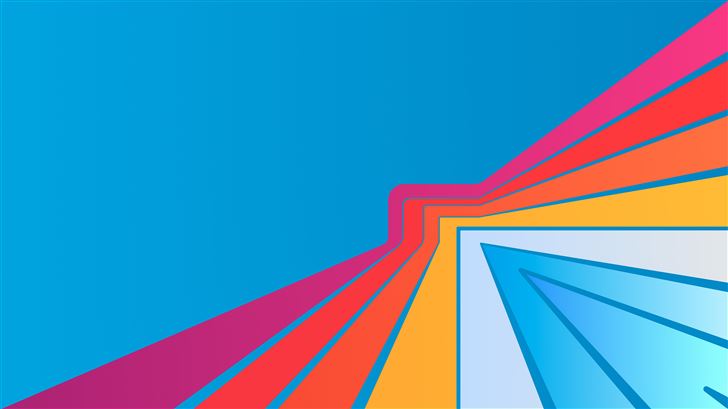 rising shapes abstract 8k Mac Wallpaper