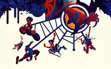 gwen stacy miles morales spiderman 2099 miguel o h iMac wallpaper