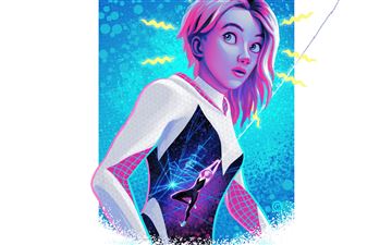 gwen stacy spiderman across the spiderverse 5k All Mac wallpaper