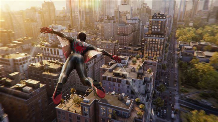 marvels spider man 2 flying suit 5k Mac Wallpaper