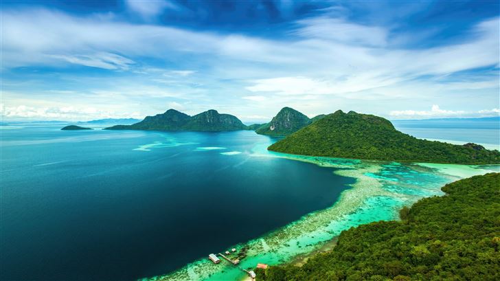 tropical landscape island 5k Mac Wallpaper