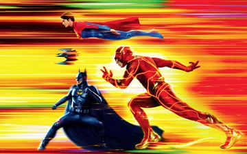 the flash movie superheroes 5k All Mac wallpaper