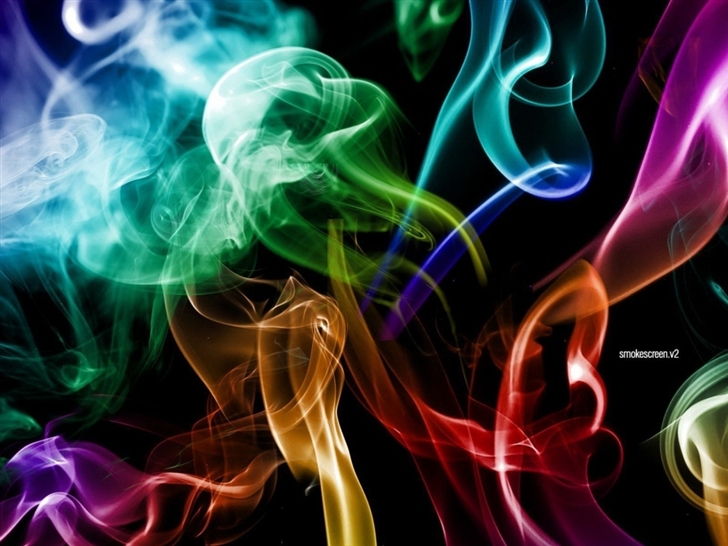 Smoke Colors Mac Wallpaper
