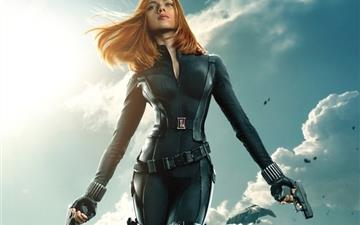 Black Widow In Captain America The Winter Soldier All Mac wallpaper