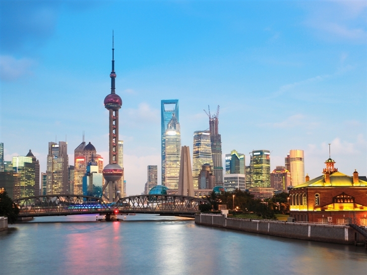 Shanghai Cityscape Mac Wallpaper