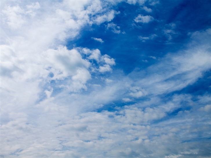 White Clouds On The Blue Sky Nature Mac Wallpaper