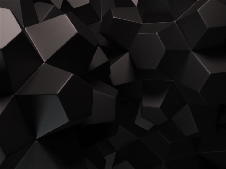 Geometric Shapes 3D Mac Wallpaper
