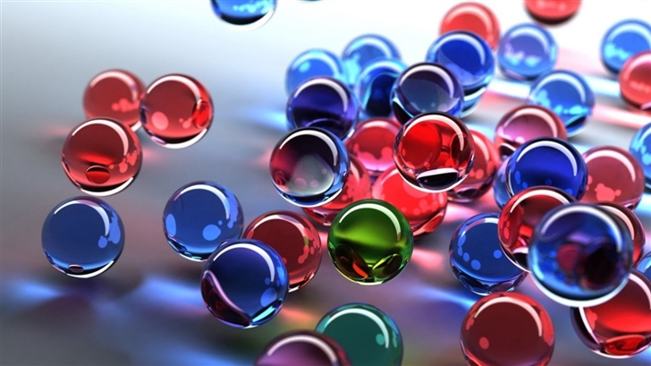 Glass Spheres Mac Wallpaper