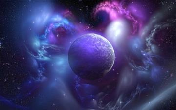 Nebula And Planet All Mac wallpaper