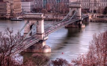 The bridge in Budapest All Mac wallpaper