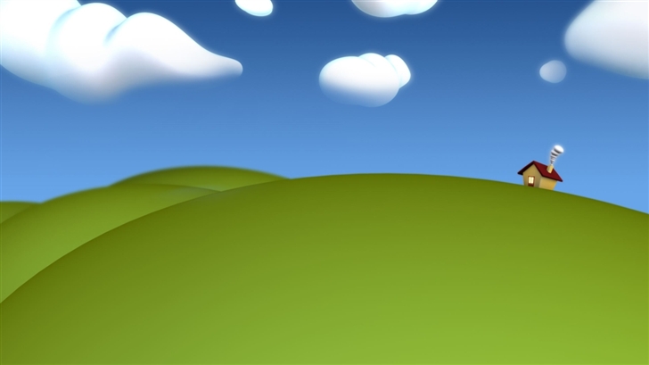 Sky and grassland Mac Wallpaper