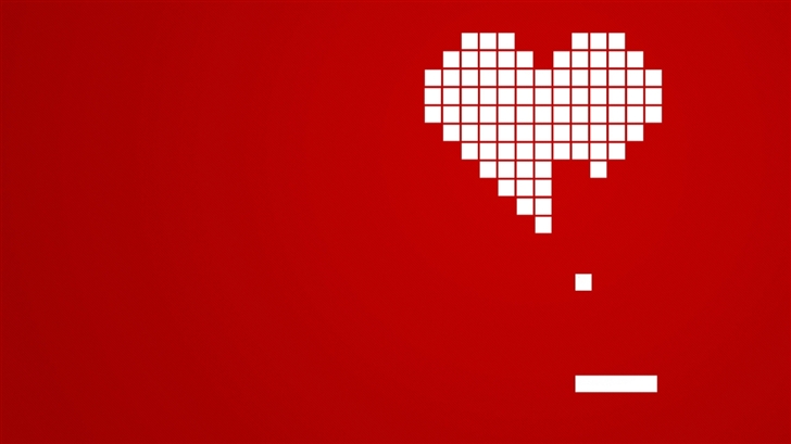 Incomplete heart Mac Wallpaper