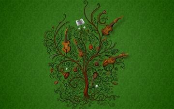 The tree of music All Mac wallpaper