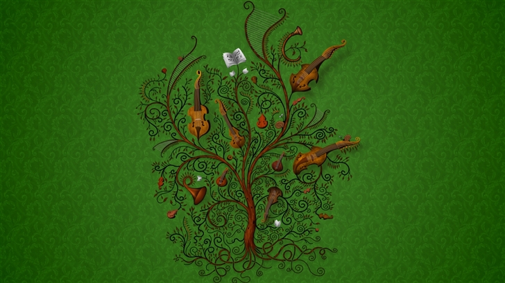 The tree of music Mac Wallpaper