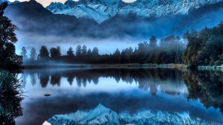 Foggy Lake Mac Wallpaper