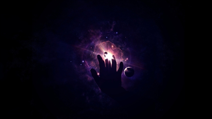Touch the universe Mac Wallpaper