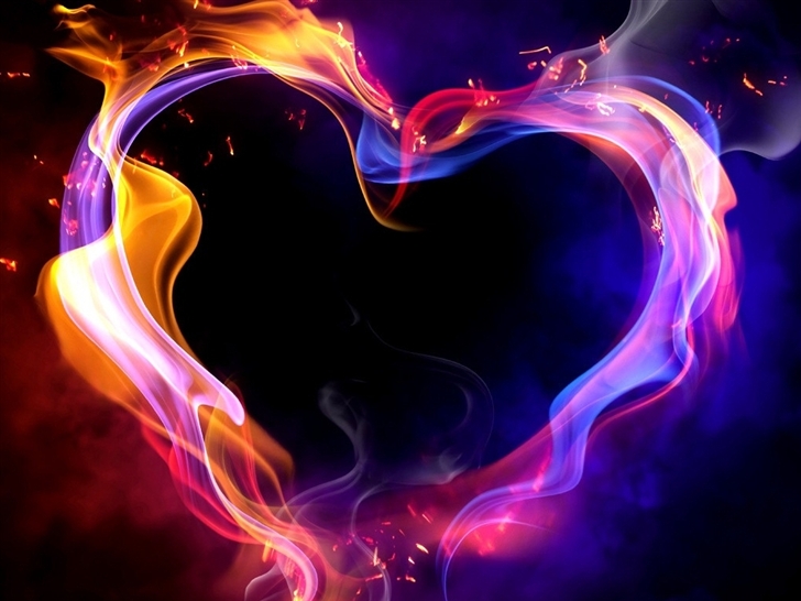Fire Heart Mac Wallpaper