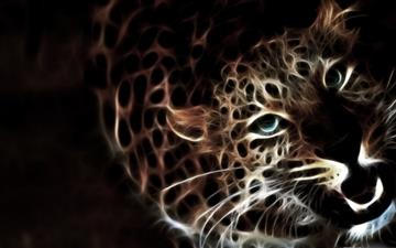 Glowing Leopard All Mac wallpaper