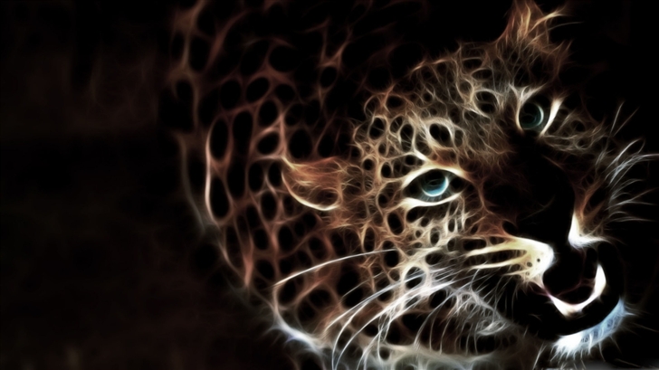 Glowing Leopard Mac Wallpaper