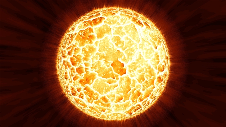 Planetary Core Explosion Mac Wallpaper
