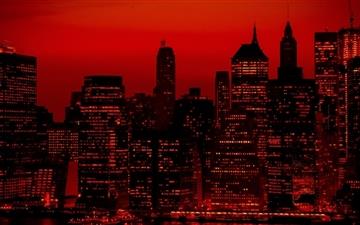 Red Sky At Night New York City All Mac wallpaper