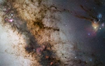 Milky Way Fragment MacBook Air wallpaper