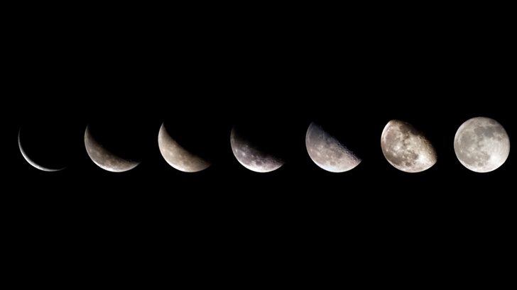 Moon Sequence Mac Wallpaper Download | AllMacWallpaper
