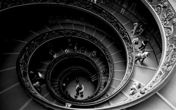 Spiral Stairs Of The Vatican Museums All Mac wallpaper