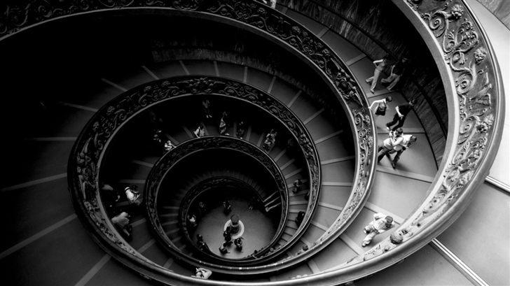 Spiral Stairs Of The Vatican Museums Mac Wallpaper