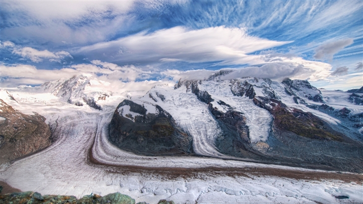 The Glaciers Of The Alps Mac Wallpaper