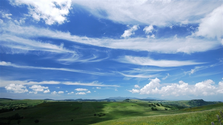 Beautiful Blue Cloudy Sky Mac Wallpaper