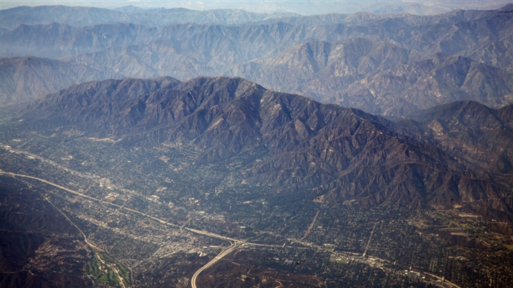 Aerial Phhotography Of Los Angeles Mac Wallpaper