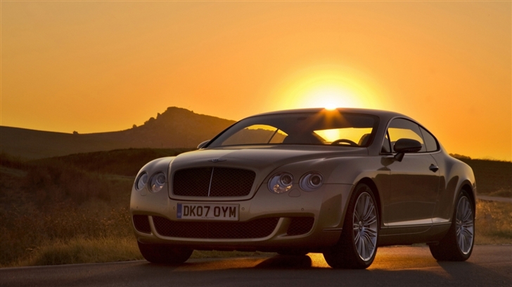 Bentley Continental Sunset Mac Wallpaper