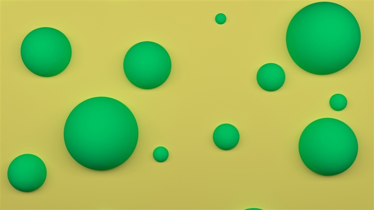 Green Balls Mac Wallpaper