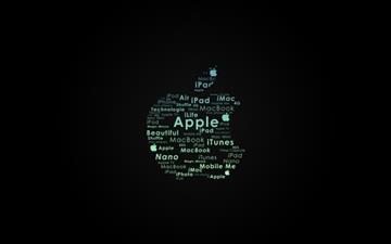 Apple Logo Typography All Mac wallpaper