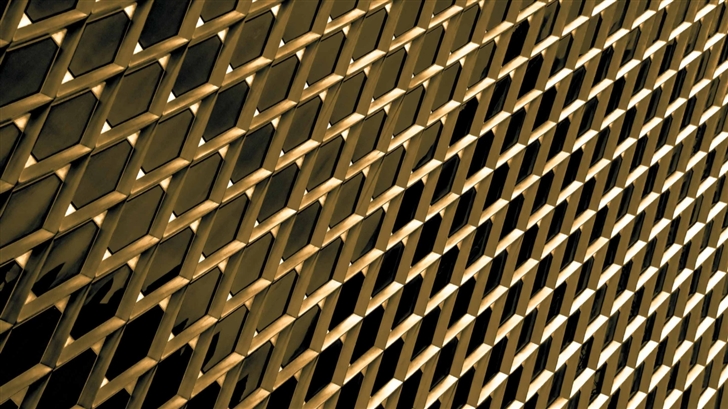 Golden Building Closeup Mac Wallpaper