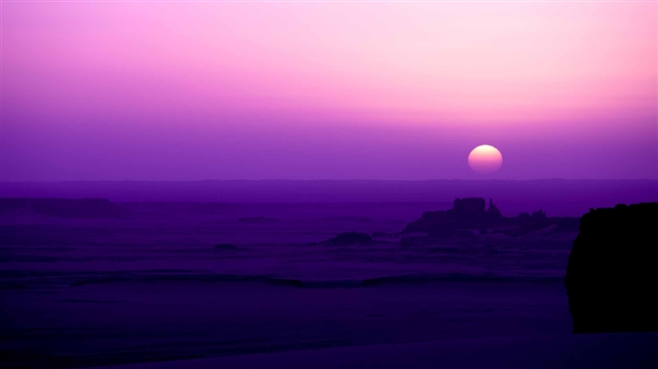 Purple Sunrise Mac Wallpaper