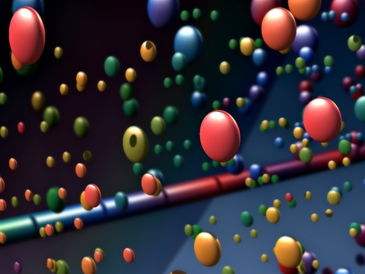 Happy Colorful Balls Mac Wallpaper