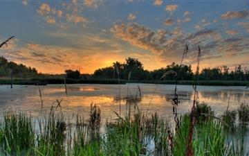 Sunrise Over A Pond In The Minnesota All Mac wallpaper