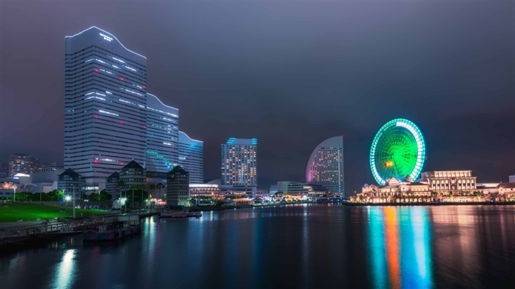 Yokohama Ferris Wheel Mac Wallpaper